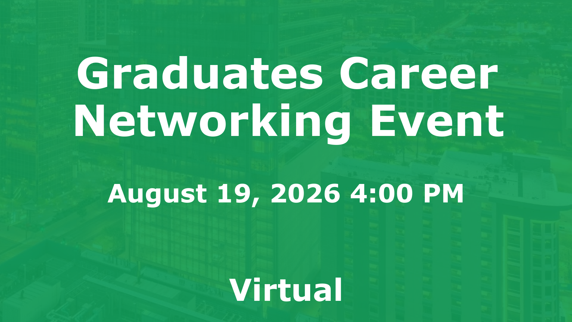 Graduates Career Networking Event event image